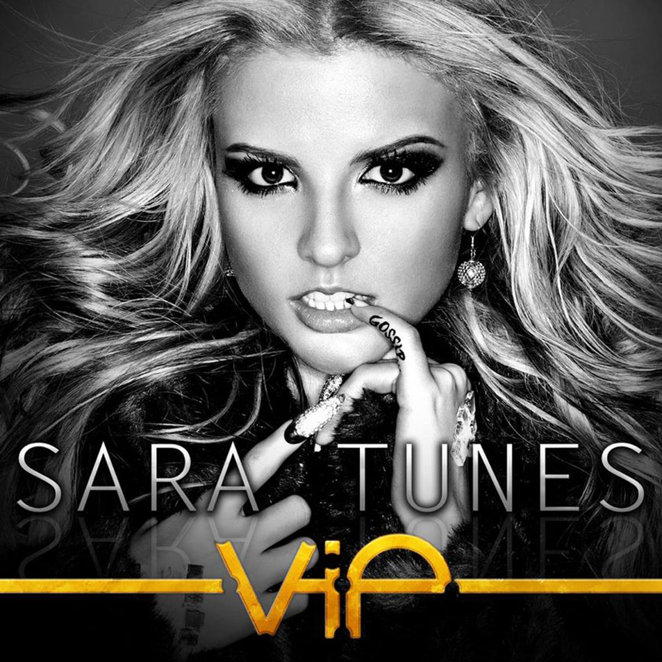 Cartula Frontal de Sara Tunes - V.i.p (Cd Single)