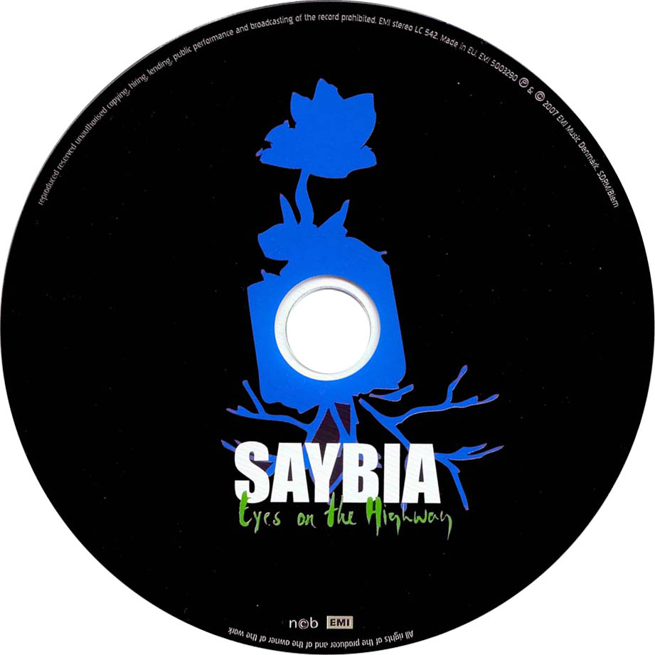 Cartula Cd de Saybia - Eyes On The Highway