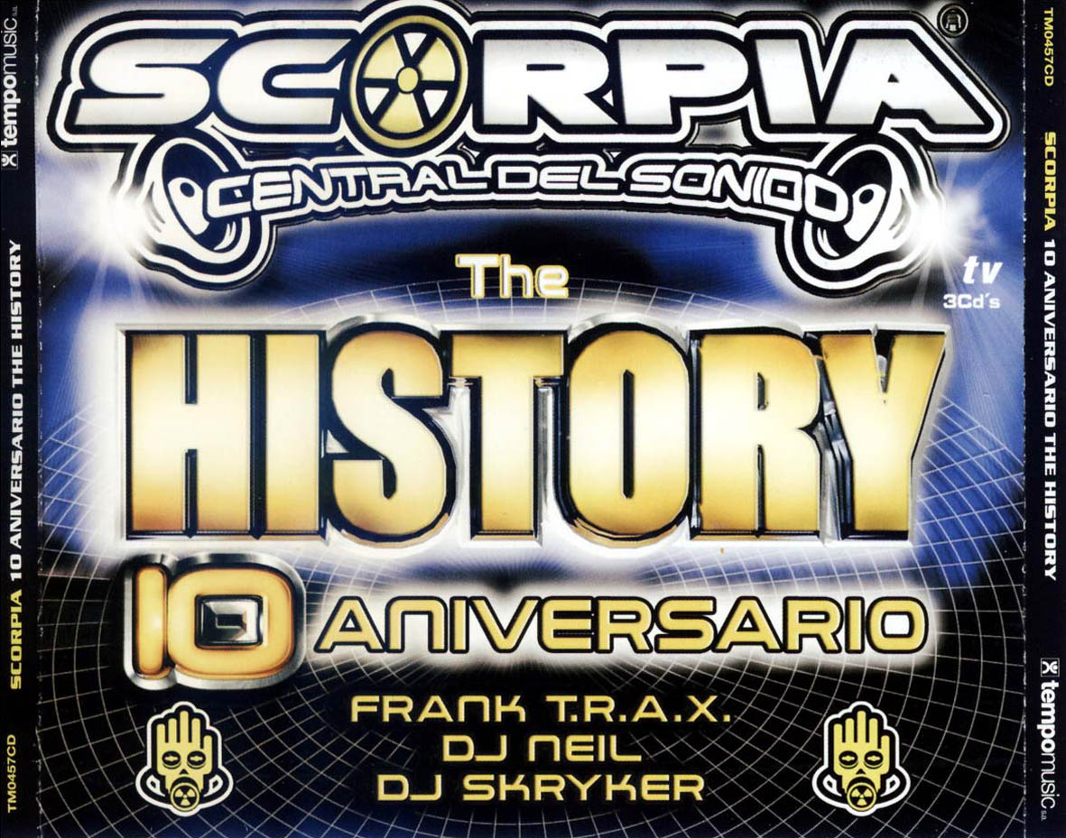 Cartula Frontal de Scorpia 10 Aniversario The History