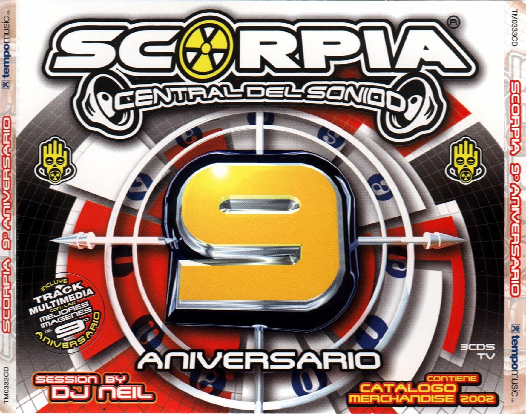 Cartula Frontal de Scorpia 9 Aniversario