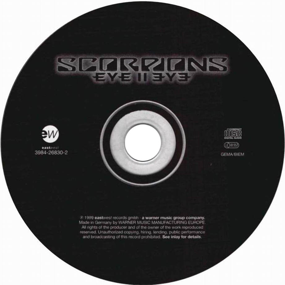 Cartula Cd de Scorpions - Eye II Eye
