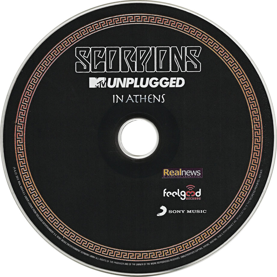 Cartula Cd de Scorpions - Mtv Unplugged