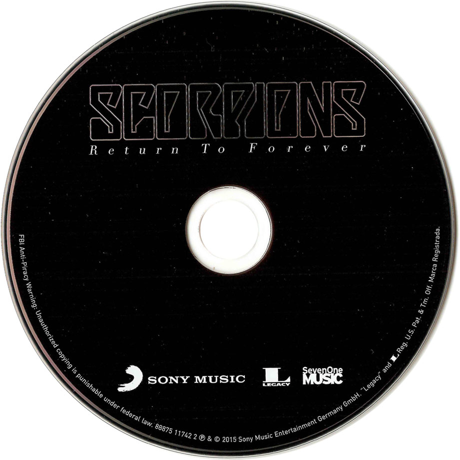Cartula Cd de Scorpions - Return To Forever (19 Tracks)