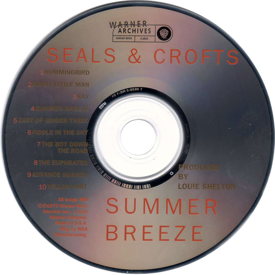 Cartula Cd de Seals & Crofts - Summer Breeze