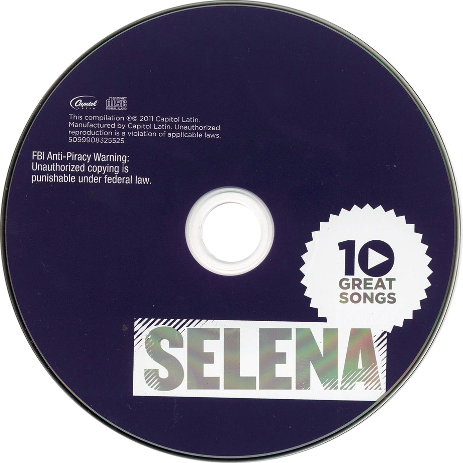 Cartula Cd de Selena - 10 Great Songs