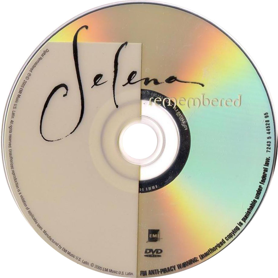 Cartula Dvd de Selena - Remembered (Dvd)