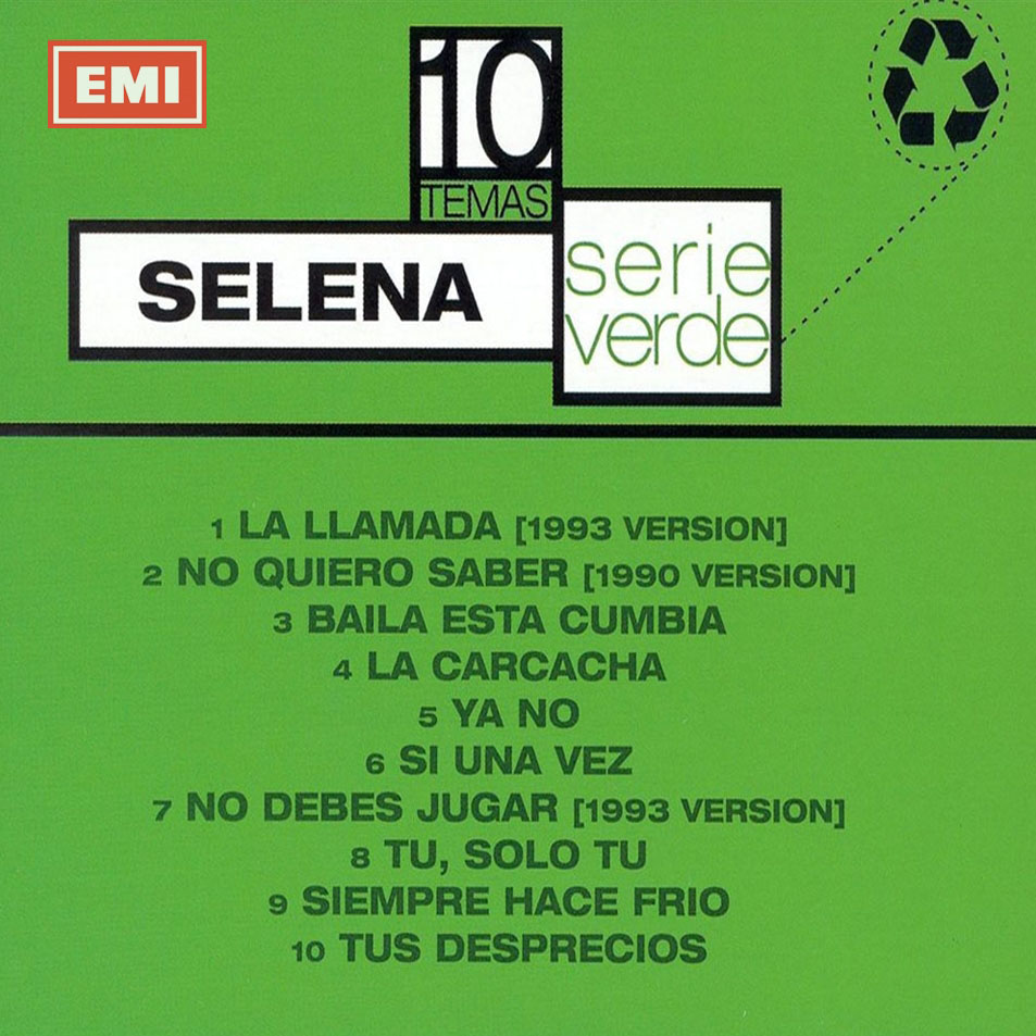 Cartula Interior Frontal de Selena - Serie Verde