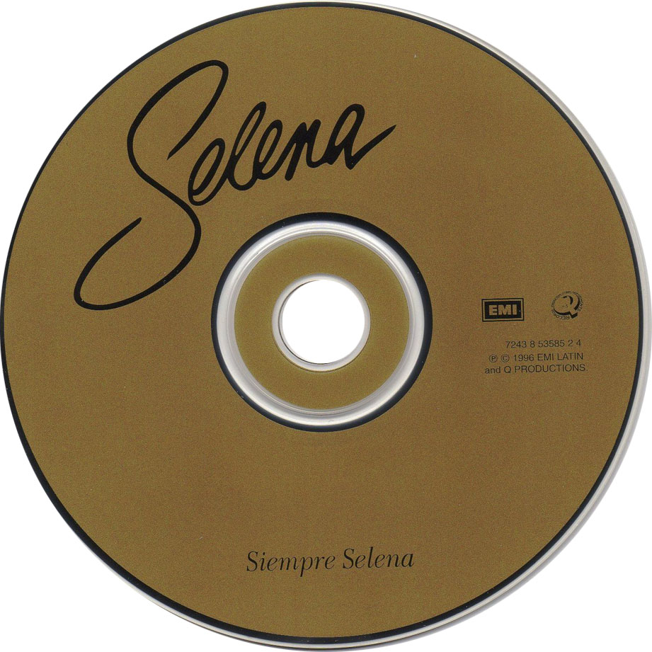 Cartula Cd de Selena - Siempre Selena