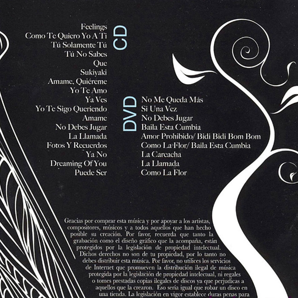 Cartula Interior Frontal de Selena - Trough The Years (Cd+dvd)
