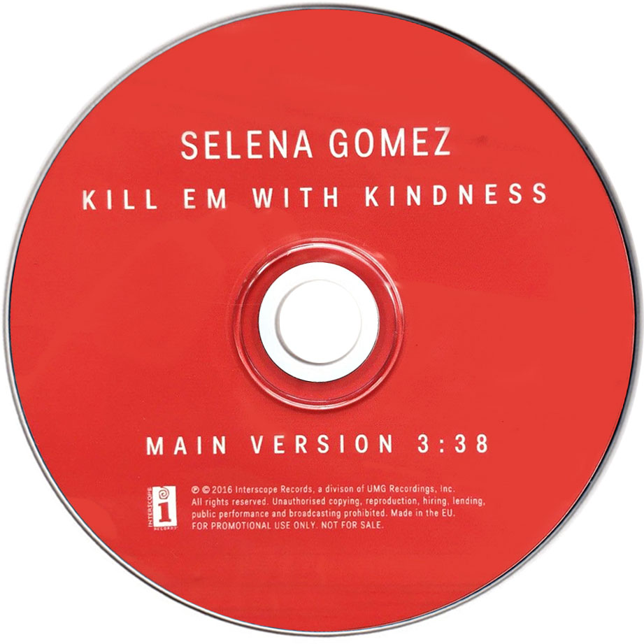 Cartula Cd de Selena Gomez - Kill Em With Kindness (Cd Single)