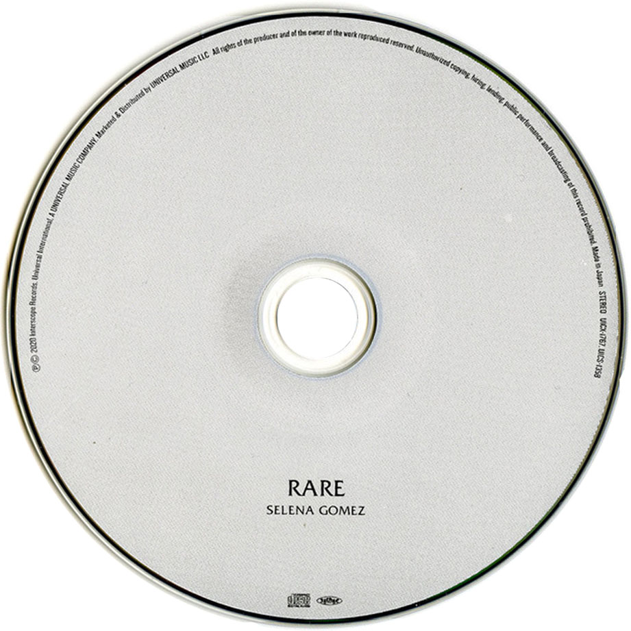 Cartula Cd de Selena Gomez - Rare (Japanese Edition)