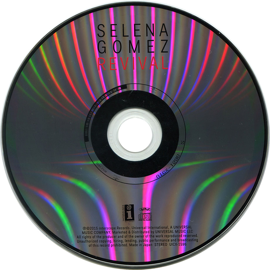 Cartula Cd de Selena Gomez - Revival (Japanese Edition)