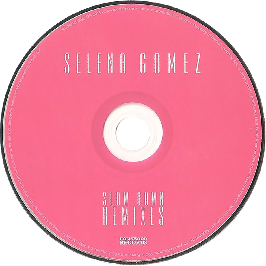 Cartula Cd de Selena Gomez - Slow Down (Remixes) (Cd Single)