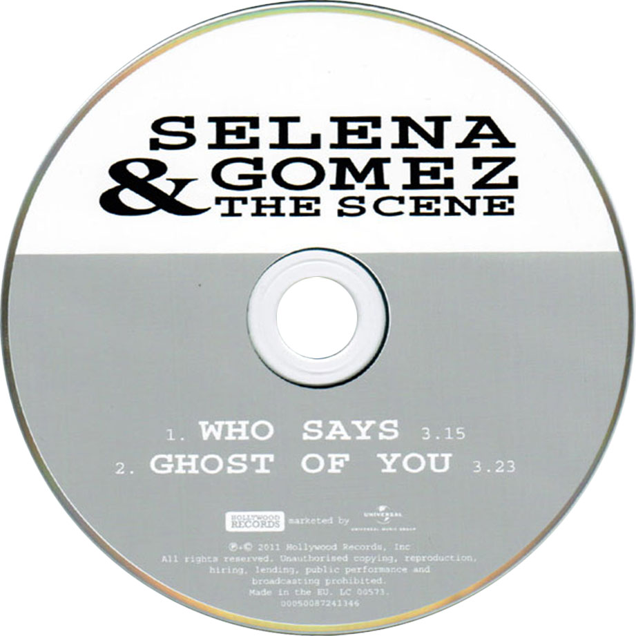 Cartula Cd de Selena Gomez & The Scene - Who Says (Cd Single)