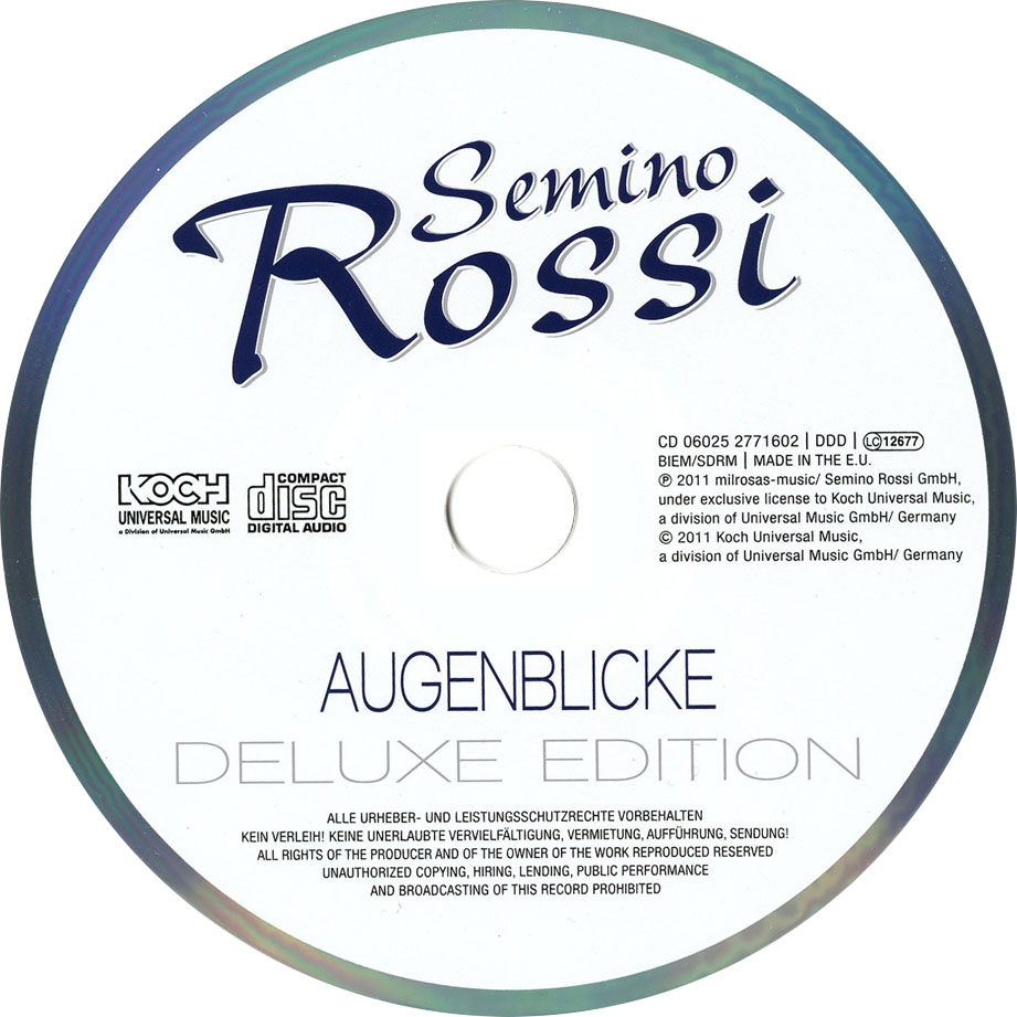 Cartula Cd de Semino Rossi - Augenblicke (Deluxe Edition)