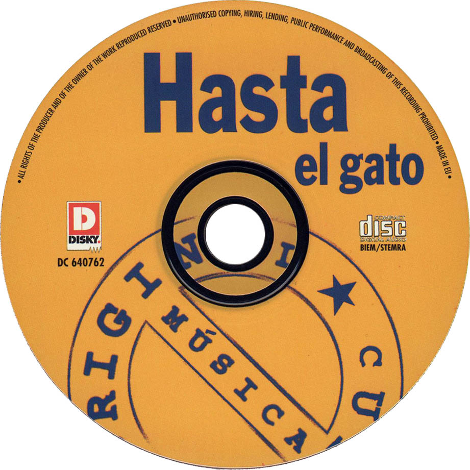 Cartula Cd de Septeto Turquino - Hasta El Gato