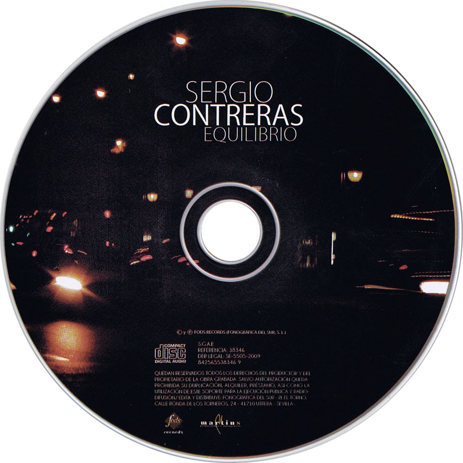 Cartula Cd de Sergio Contreras - En Equilibrio