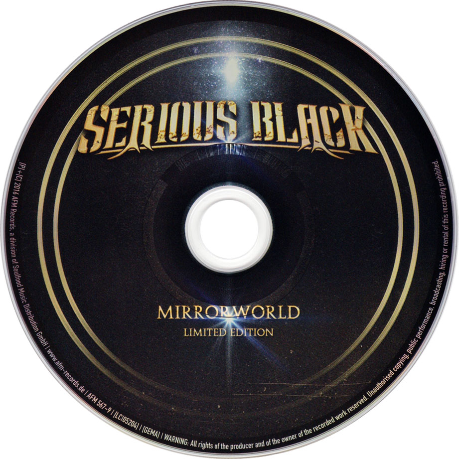 Cartula Cd de Serious Black - Mirror World (Limited Edition)