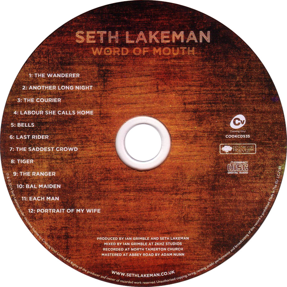 Cartula Cd de Seth Lakeman - Word Of Mouth