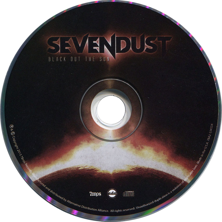 Cartula Cd de Sevendust - Black Out The Sun