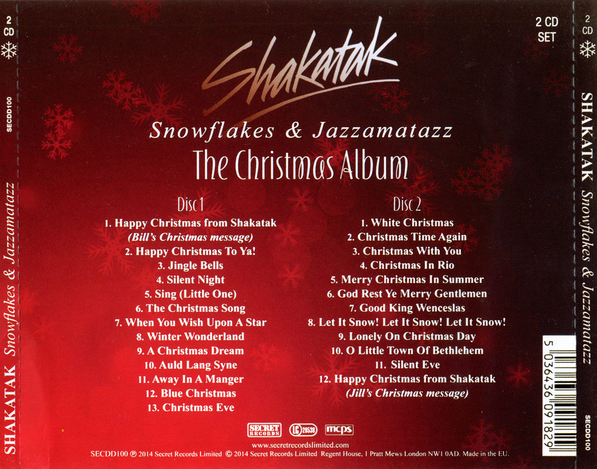 Cartula Trasera de Shakatak - Snowflakes & Jazzamatazz
