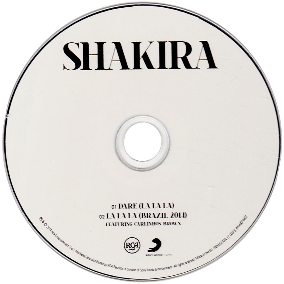 Cartula Cd de Shakira - Dare (La La La) (Cd Single)