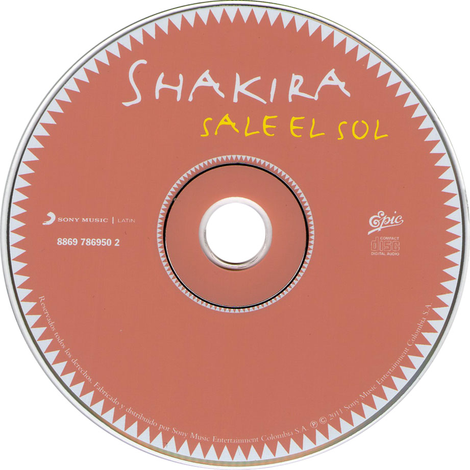 Cartula Cd de Shakira - Sale El Sol (Edicion Especial)