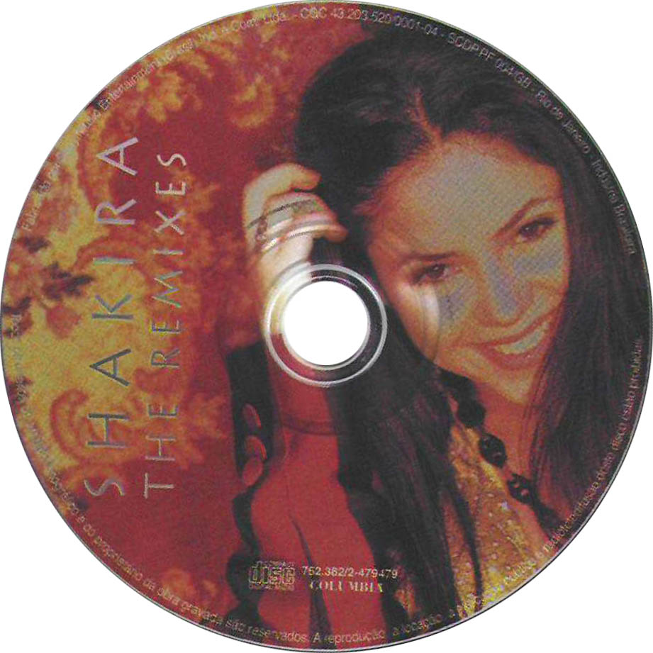 Cartula Cd de Shakira - The Remixes