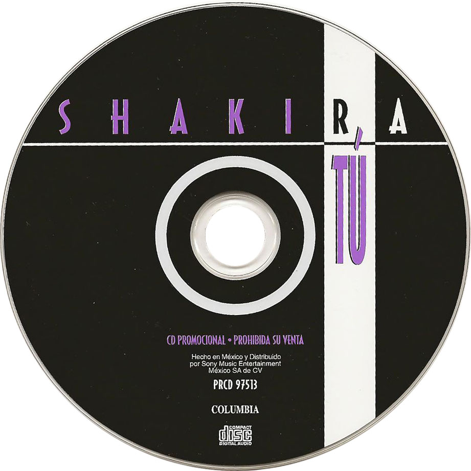 Cartula Cd de Shakira - Tu (Cd Single)