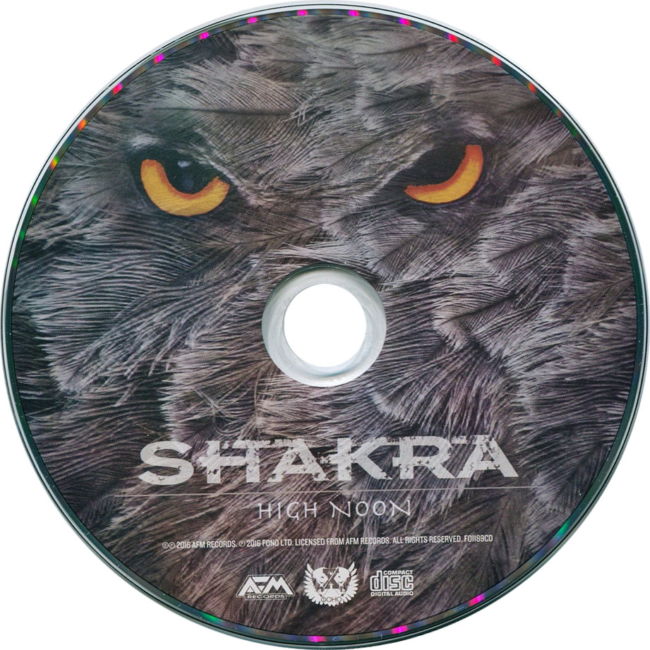 Cartula Cd de Shakra - High Noon