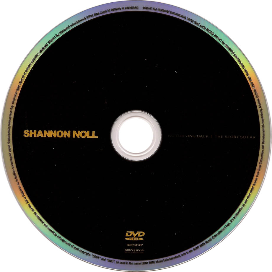 Cartula Cd2 de Shannon Noll - No Turning Back: The Story So Far