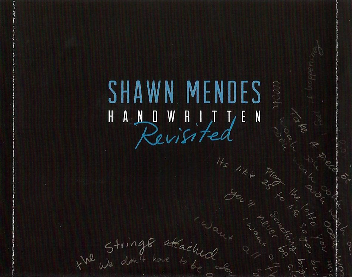 Cartula Interior Trasera de Shawn Mendes - Handwritten: Revisited