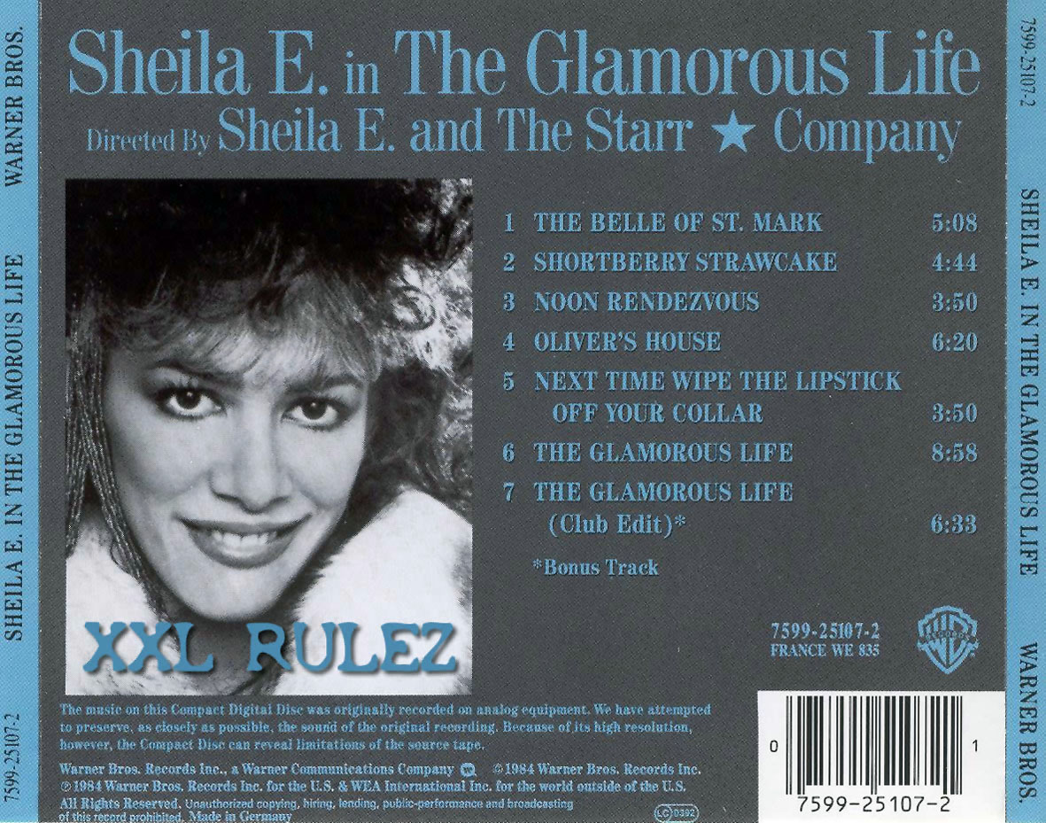 Cartula Trasera de Sheila E. - The Glamorous Life