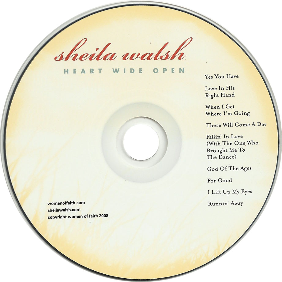 Cartula Cd de Sheila Walsh - Heart Wide Open