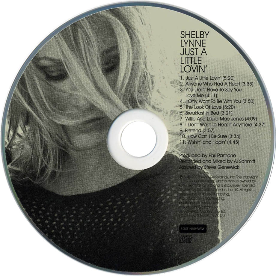 Cartula Cd de Shelby Lynne - Just A Little Lovin'