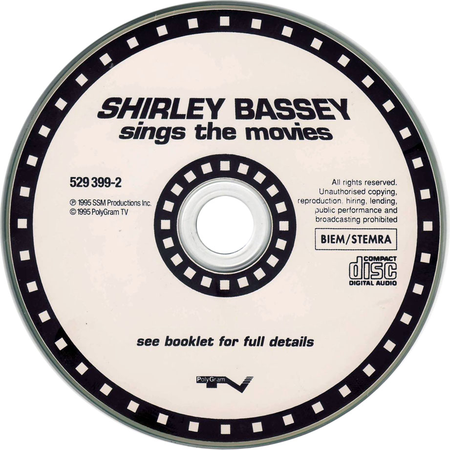 Cartula Cd de Shirley Bassey - Sings The Movies