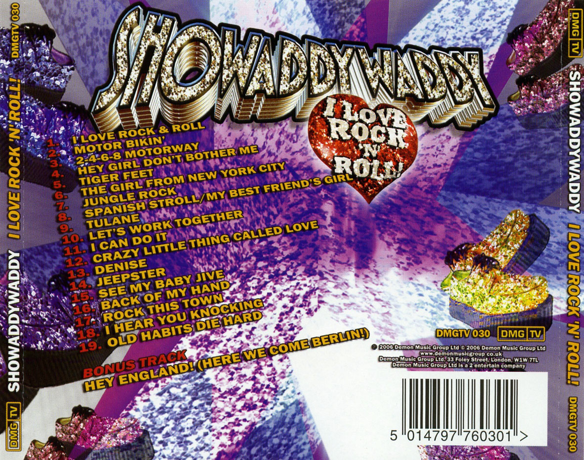 Cartula Trasera de Showaddywaddy - I Love Rock 'n' Roll!