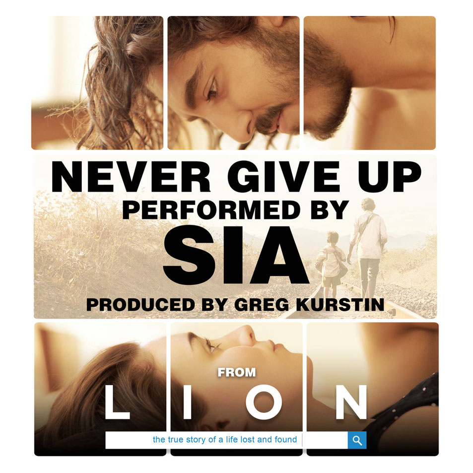Cartula Frontal de Sia - Never Give Up (Cd Single)