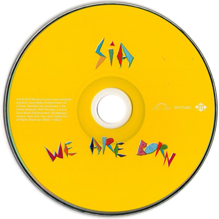 Cartula Cd de Sia - We Are Born (Usa)