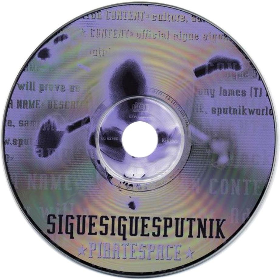 Cartula Cd de Sigue Sigue Sputnik - Piratespace