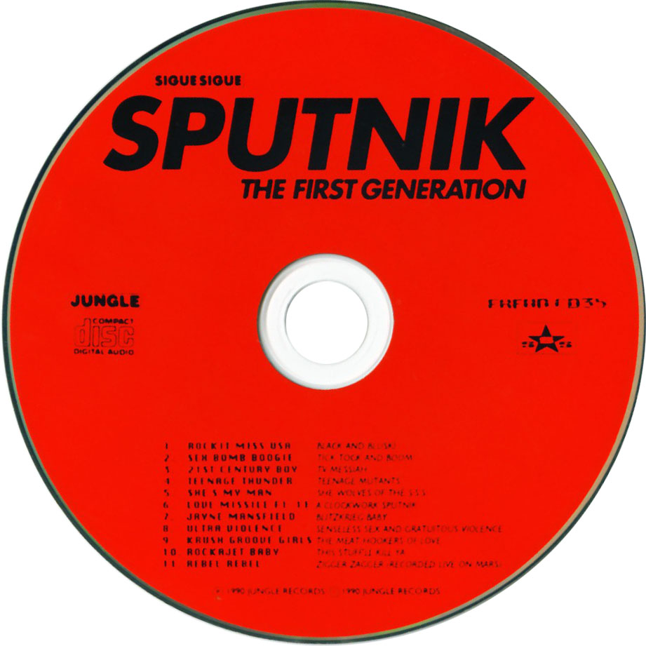 Cartula Cd de Sigue Sigue Sputnik - The First Generation