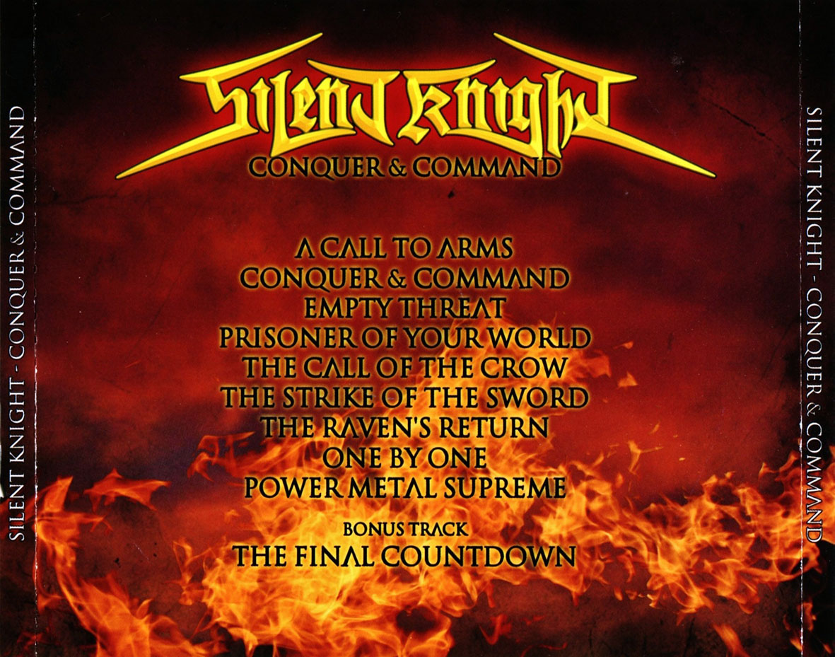 Cartula Trasera de Silent Knight - Conquer & Command