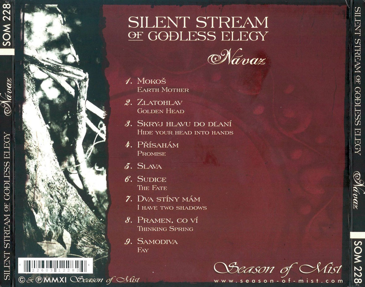 Cartula Trasera de Silent Stream Of Godless Elegy - Navaz