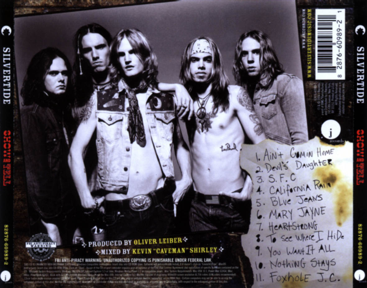 Car�tula Trasera de Silvertide - Show And Tell