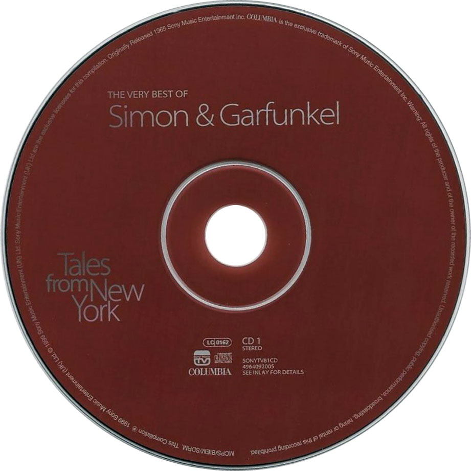 Cartula Cd1 de Simon & Garfunkel - Tales From New York