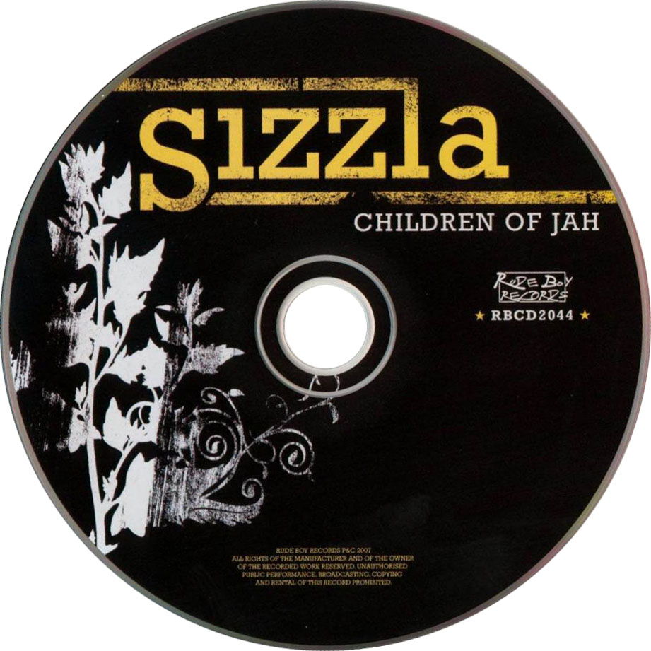 Cartula Cd de Sizzla - Children Of Jah