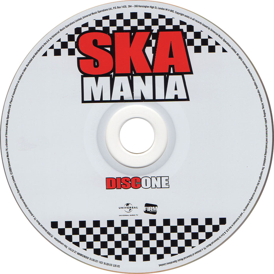 Cartula Cd1 de Ska Mania