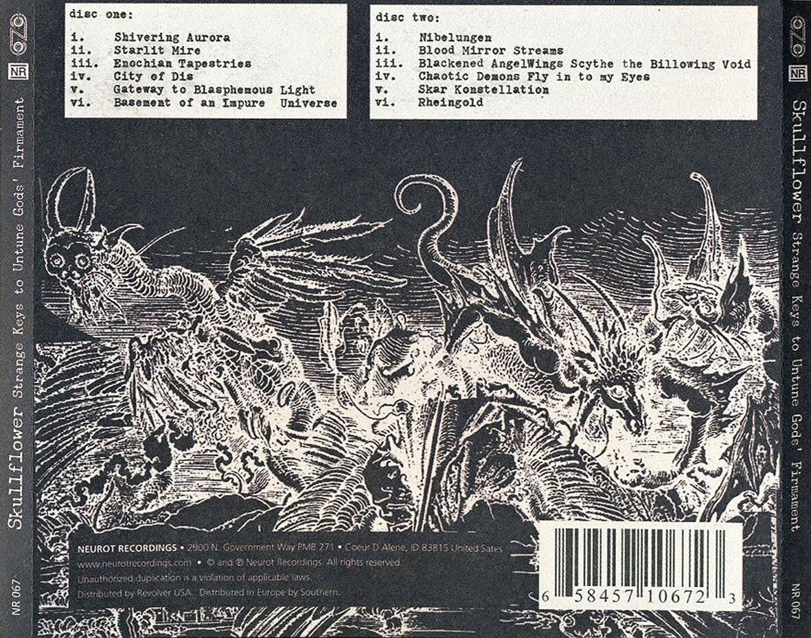 Cartula Trasera de Skullflower - Strange Keys To Untune Gods Firmament
