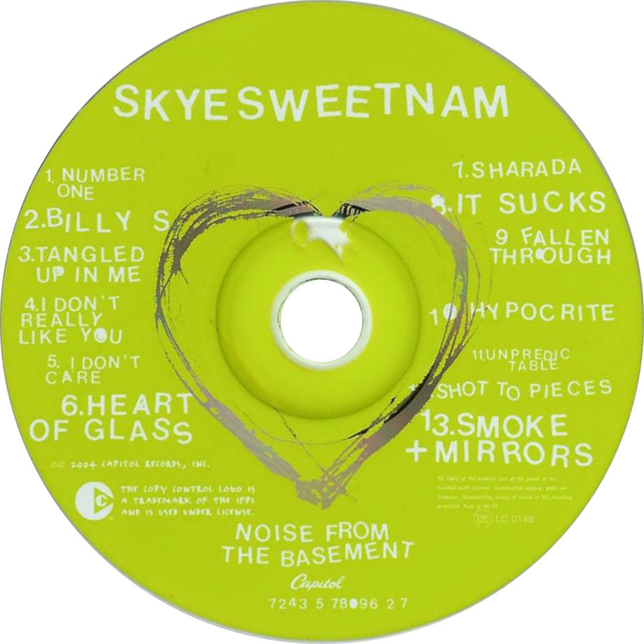 Cartula Cd de Skye Sweetnam - Noise From The Basement