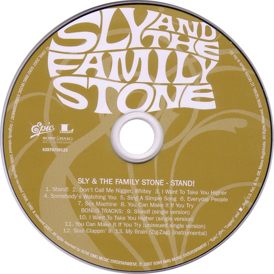 Cartula Cd de Sly & The Family Stone - Stand! (2007)